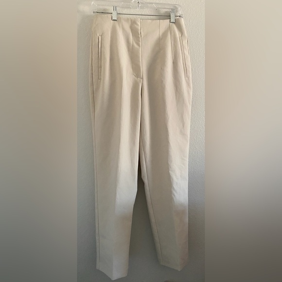 Zara Pants - Zara High waisted pants Medium Tapered Beige Professional Classic